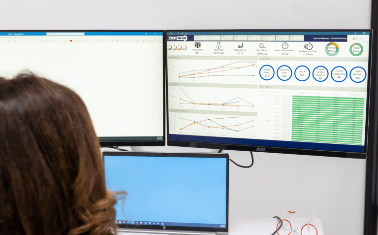 Topdrill client meetings performance dashboard highlights key metrics for profitable safe drilling programs
