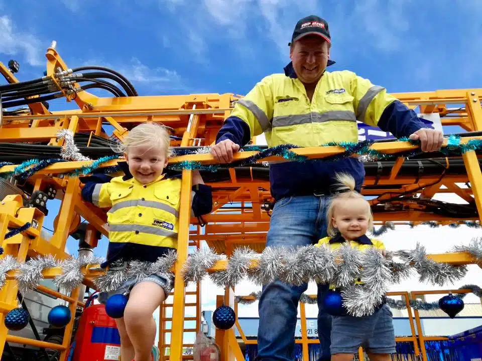 Topdrill Float at the St Barbs day festival in Kalgoorlie